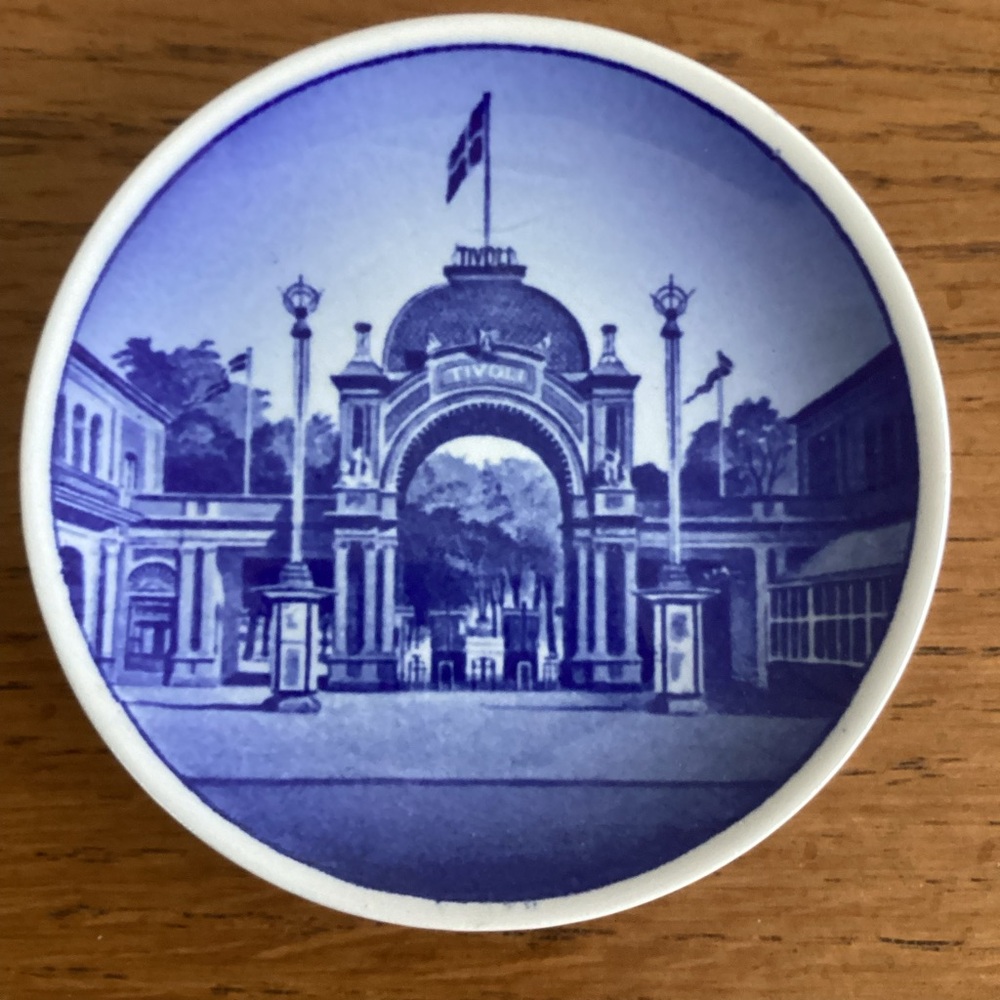 Danish Mini-Plate Tivoli Entrance - Vintage pre-1969